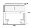 Elegant Designer Leather Bed with Headboard