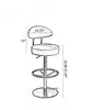 Set Of 3 Glided High Raised Bar Stool