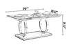 Moderate Planned Marble Dining Table-Set