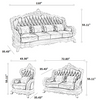 European Vintage Liville Leather Sofa Set