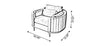 Velvet Upholstered Modern Sofa Set