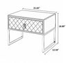Stylish Quilted Leather Upholstered Bed with Headboard / Lixra