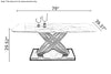 Glossy Indoor Marble Dining Table Set