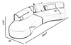 Modular Curved Velvet Fabric Sofa / Lixra