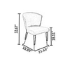 Steel Finish Marble Dining Table-Set