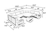 Modern and Luxurious Leather Sectional Sofa