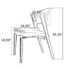 Set Of 4 Comfy Leather Dining Chair