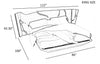 Modern Velvet Fabric Bed With Speculative Designs