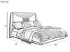 Modern Luxurious Leather Bed With Headboard / Lixra