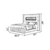 Velvet Upholstered King Size Bed