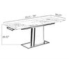 Majestic Marble Extendable Dining Table Set