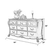 European Style Vintage Wooden Drawer Chest / Lixra