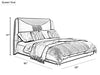 Modern Luxurious Leather Bed With Headboard / Lixra