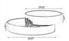 Round Shaped Glass Coffee Table