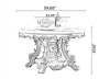 European Marble Circular Dining Table Set