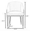 Set Of 4 Fabric Upholstered Dining Chair