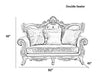 Button Tufted European Design Leather Sofa