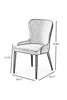Sleek Metal Extendable Marble Dining-Set