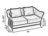 Fabric Upholstery 3-pcs Modern Sofa-Set