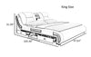 Modern Multi-Functional Leather Bed