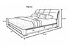 Rectangular Modern Leather Bed