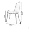 Metallic Light Marble Dining Table Set