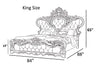 European Style Royal Wooden Leather Bed