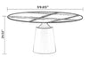 Modern Style Round Marble Dining Table