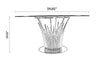 Stainless Steel Construct Glass Dining Table