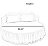Round Fitted Cotton Bedsheet Skirt / Lixra
