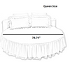 Round Fitted Cotton Bedsheet Skirt / Lixra