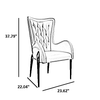 Set of 6 Leather Tufted Dining Chair