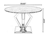 Aesthetic Round Marble Top Dining Table