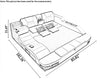 High Defined Modern Multifunctional Leather Bed