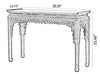 Wooden Crafted Rectangular Accent Table