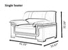 Leather Sofa Set for Living Room / Lixra