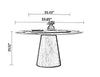 Italian Style Round Marble Dining Table