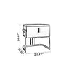 Set Of 2 Ultra Modern Designed Night Stand