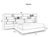 Modern Velvet Fabric Bed with Wall Panels / Lixra