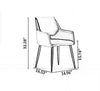 Set Of 6 Modern Leather Dining Chairs