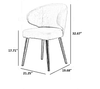 Sets of 4 Wooden Finish Fabric Chairs