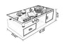 Luxurious Glass Modern Coffee Table
