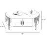 Stylish Coffee Table & TV Stand Set With LED Fireplace