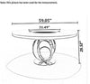 Round Shaped Marble-Top Dining Table-Set