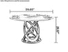 Innovative European Marble Dining Table-Set