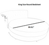 King Or Queen Size Round Cotton Bedsheet / Lixra