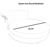 King Or Queen Size Round Cotton Bedsheet / Lixra