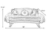 European Vintage Liville Wooden Sofa Set Of 3