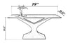 Modern Designed Marble Dining Table Set