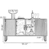 Lavishing Marble-Top Modern Buffet Table / Lixra
